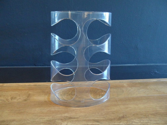 Image 1 of Vintage plexiglas wijnrek