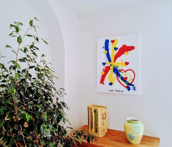 Image 1 of Enzo SAN MARCO - Primaries Love - Artist's painting