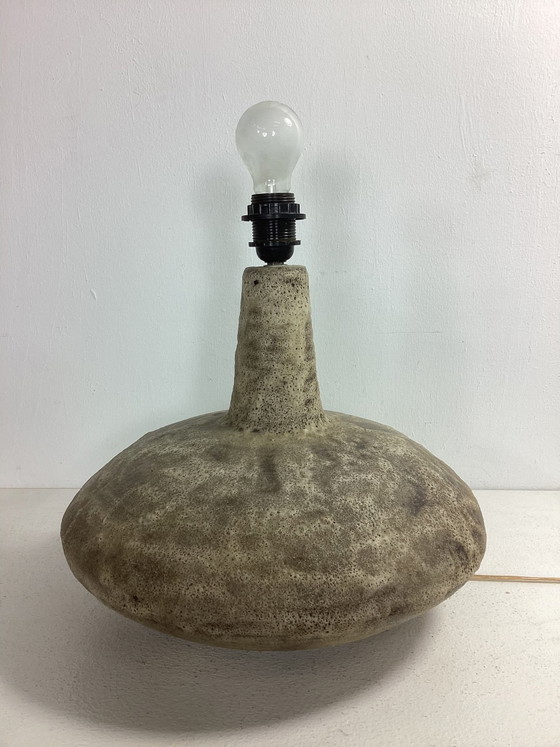 Mid Century Speckled Ceramic Table Lamp (photo 2 of 11)