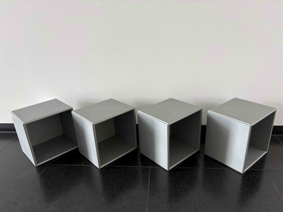 Image 1 of 4x Montana modules 24 x 24 x 20 cm metallic