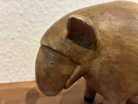 Image 1 of 2 sheep figures made of casting compound