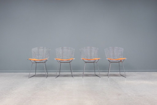 Bertoia bijzettafelstoel, 4x