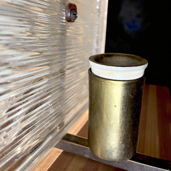 Image 1 of Applique da parete modernista in vetro di Murano e ottone