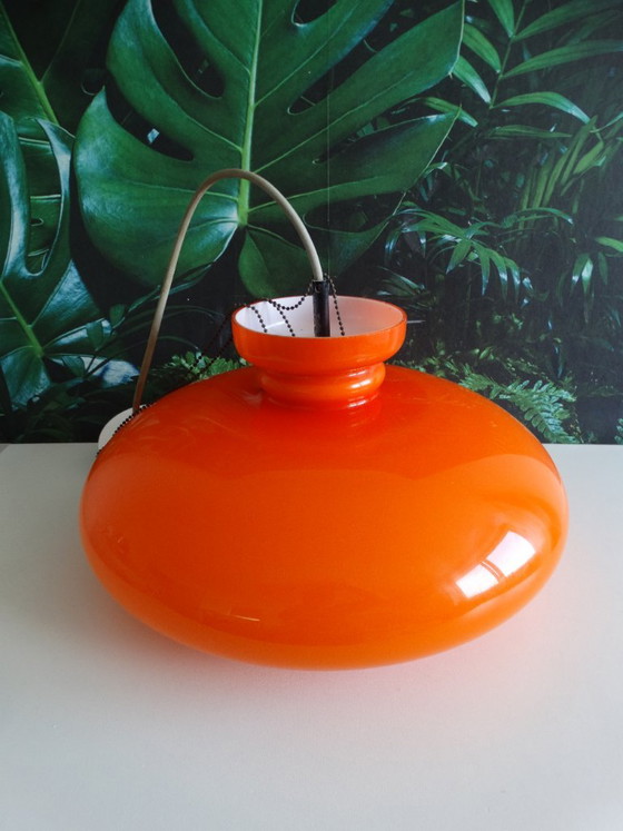 Raak Amsterdam B-1008, Hanglamp Oranje. – Hanglampen, Glass, Metal (photo 10 of 10)