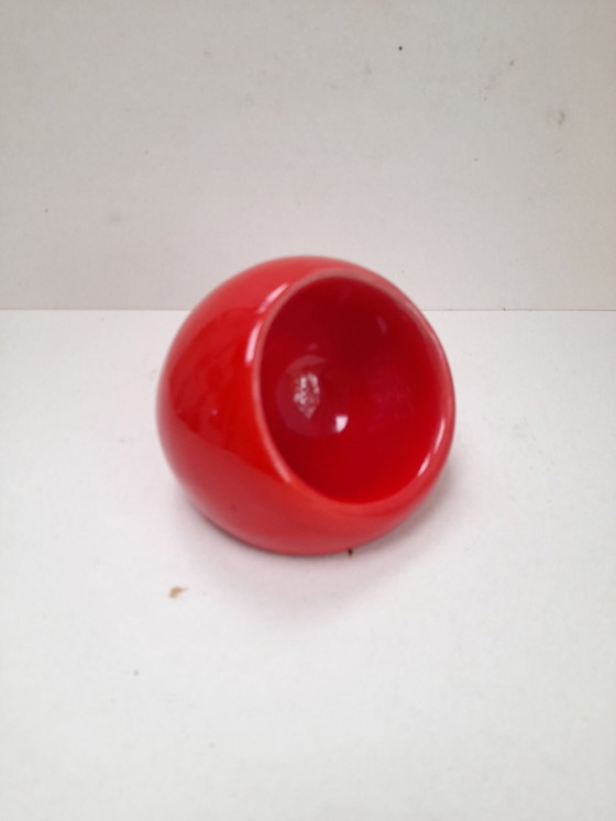 Svuotatasche in ceramica Baldelli Italy space age, Oggetti decorativi, Rosso (foto 4 di 5)