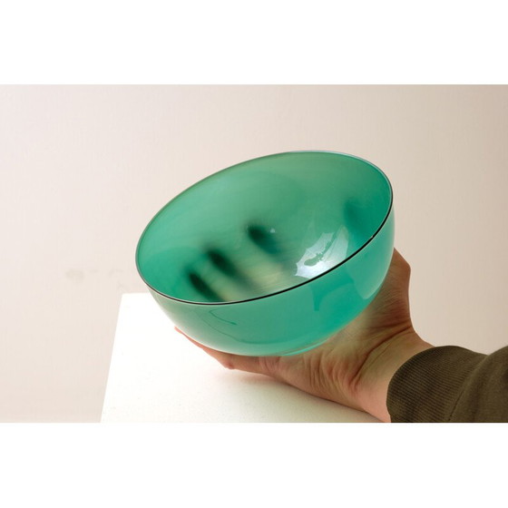 Image 1 of Vintage glass bowl by Baldwin & Guggisberg Nonfoux, 1991