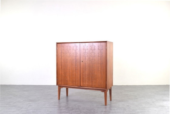 Image 1 of Mid-Century Teak Highboard by Rastad & Relling for Eidsfjord Møbelfabrikk, 1950s.