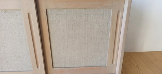 Image 1 of Scandinavian woden long sideboard. 