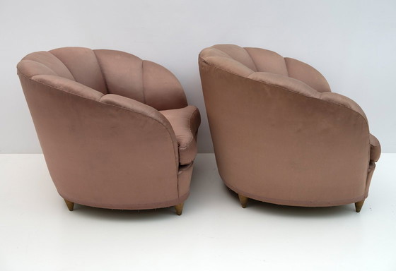 Image 1 of Gio Ponti Sillones Curvos Raros Italianos de Mitad de Siglo "Casa E Giardino" 1936, Pareja