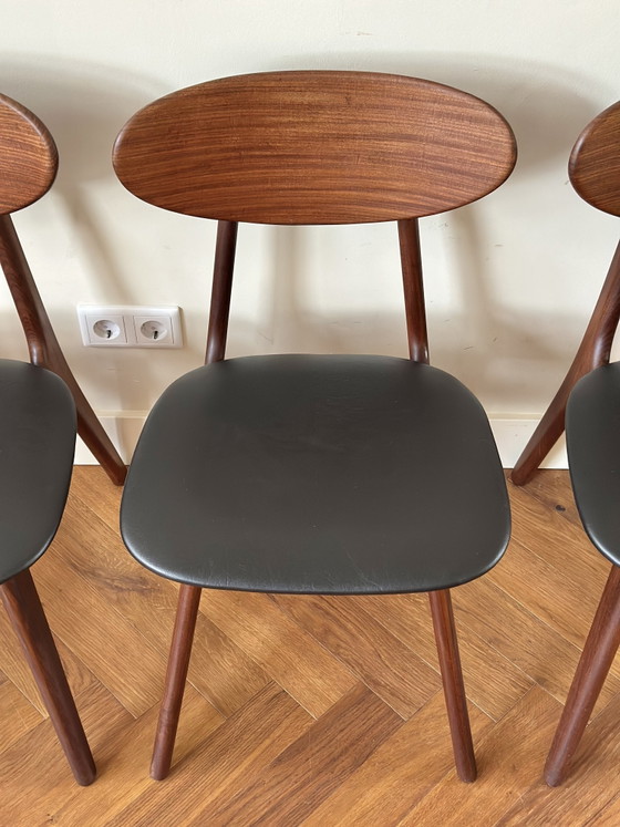 Image 1 of Set 4 vintage stoelen Louis van Teeffelen jaren 50/60/70