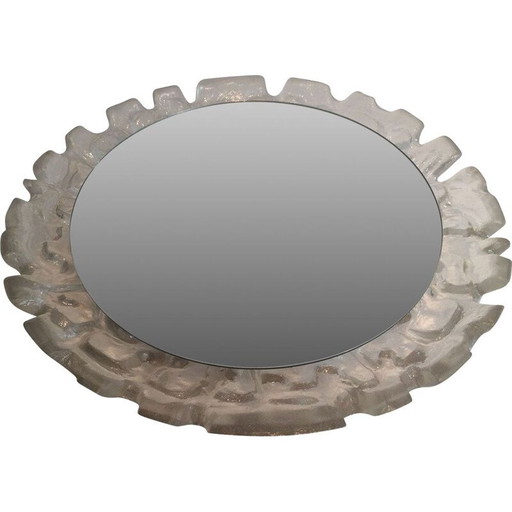 Miroir lumineux vintage en plastique moulé, 1970