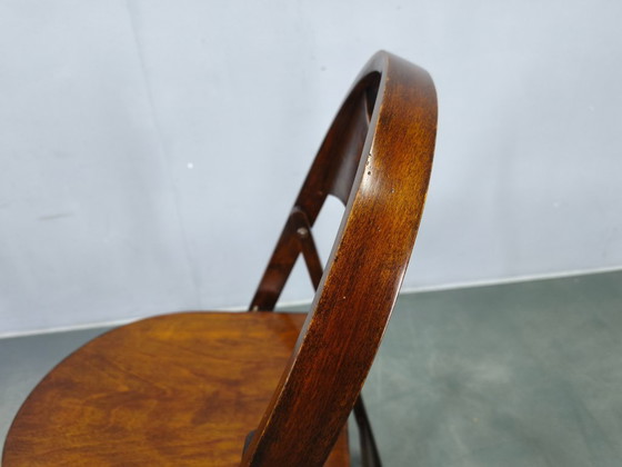 Image 1 of Paire de chaises pliantes Bauhaus B751 par Ligna, Tchécoslovaquie, années 1930