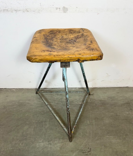 Image 1 of Industrial Workshop Swivel Stool, 1960s