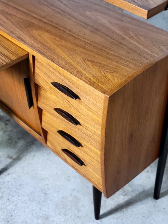 Image 1 of Vintage Swedish freestanding wall system with desk