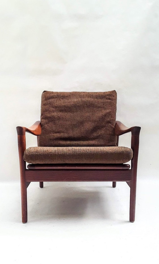 Poltrona Fredrik A. Kayser Mod. 563 Vatne Anni '60 – Vatne Lenestolfabrikk, Poltrone, Textile (photo 3 of 6)