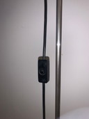 Weltraumzeitliche Kugel-Stehlampe in Chrom