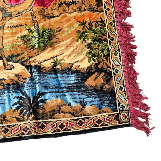 Image 1 of Vintage Italian woven wall tapestry, 1960s/70s