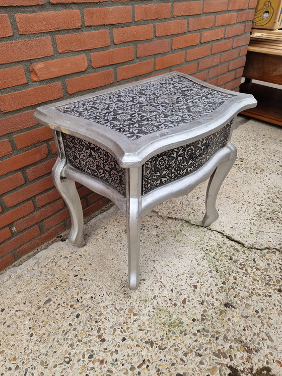 Image 1 of Silver-colored cabinet