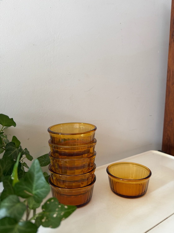 Set di 6 ciotole Duralex color ambra, Bicchieri e caraffe, Vetro, Dorato (foto 2 di 5)