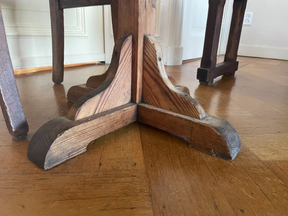 Image 1 of Eettafel Leeftafel Schragentafel Frans 245 cm.