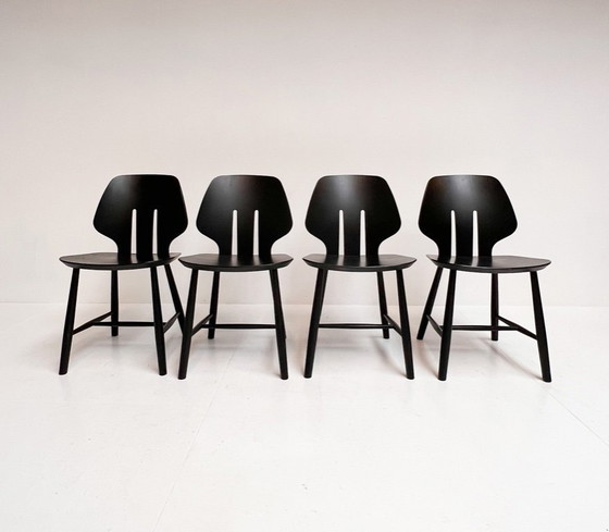Image 1 of Set di 9 sedie Ejvind Johansson J67 per FDB Mobler, anni '70