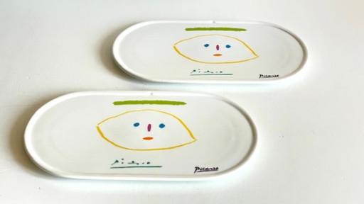 Serveerschaal/bord gesigneerd door Picasso
