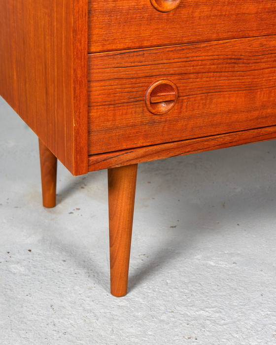 Image 1 of Mid Century 4 Drawers Danish Commode Made Of Teak