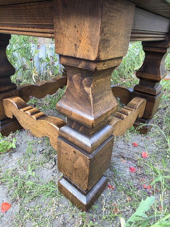 Image 1 of table basse rustique en bois massif
