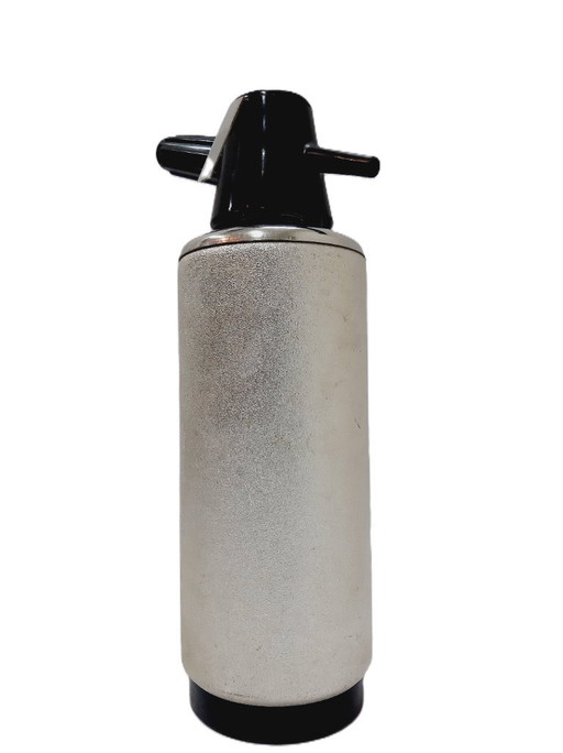 Vintage Silver tone Soda Siphon ROSTEX, Seltzer Bottle