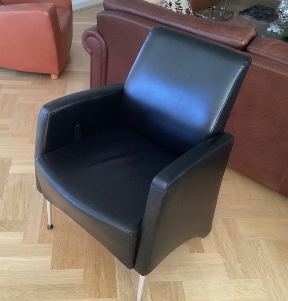 Image 1 of 6 Beautiful Leather Chairs Perida