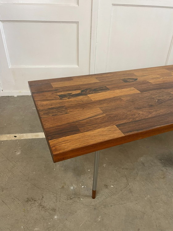 Image 1 of Fristho coffee table in teak and stainless steel – designed by Rudolf Bernd Glatzel