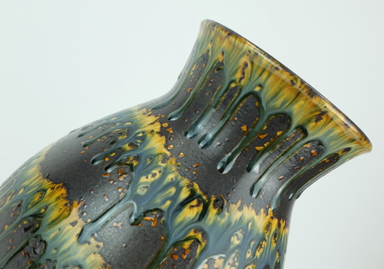 Image 1 of Vaso vintage della Germania occidentale di metà secolo, modello Dumler &amp; Breiden, 122/30, con raro motivo colorato