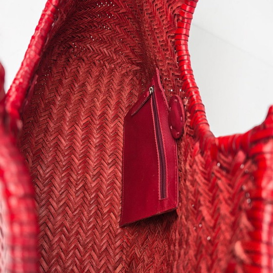 Image 1 of Handgemaakte, ambachtelijk geweven leren [tas] – Premium Intrecciato-vakmanschap