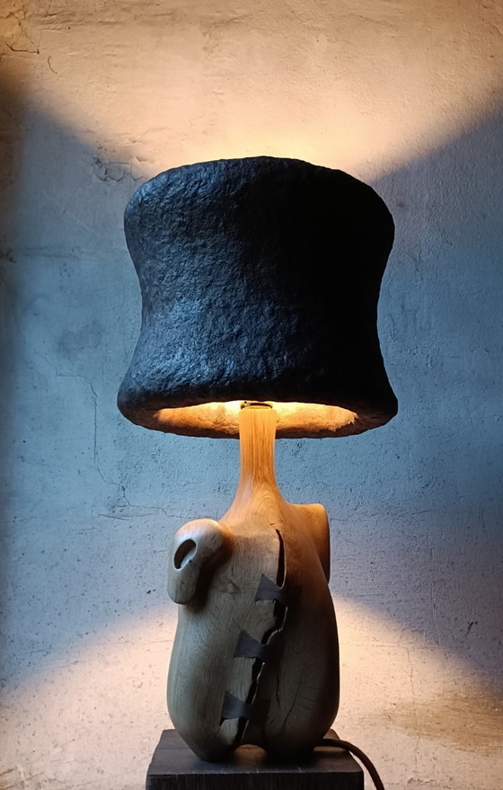 Designer lamp in solid oak – retroDom, Table lamps, Wood (photo 3 of 12)