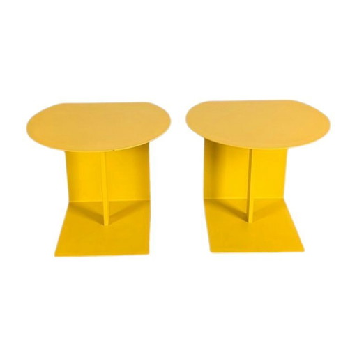 Ensemble de 2 tables basses/tables d'appoint Ligne Roset ODA par Christian Werner