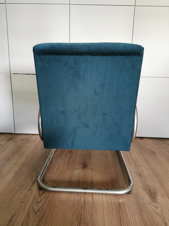 Poltrona vintage con struttura tubolare di Tubax – Poltrone, Iron, Textile (photo 5 of 7)