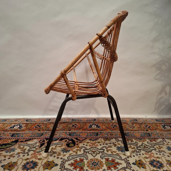 Vintage Kuipstoeltje Kindermodel – Stoelen / fauteuils, Metal, Rattan (photo 7 of 10)
