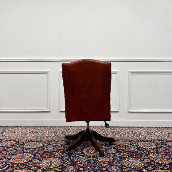Engels Chesterfield Sedia da ufficio President Chair – Sedie da ufficio, Leather, Wood (photo 4 of 7)