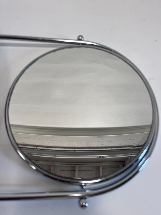 Espejo de pared con lupa giratoria, de Bieffeplast, Italia, década de 2000. – Chrome, Glass (photo 12 of 19)