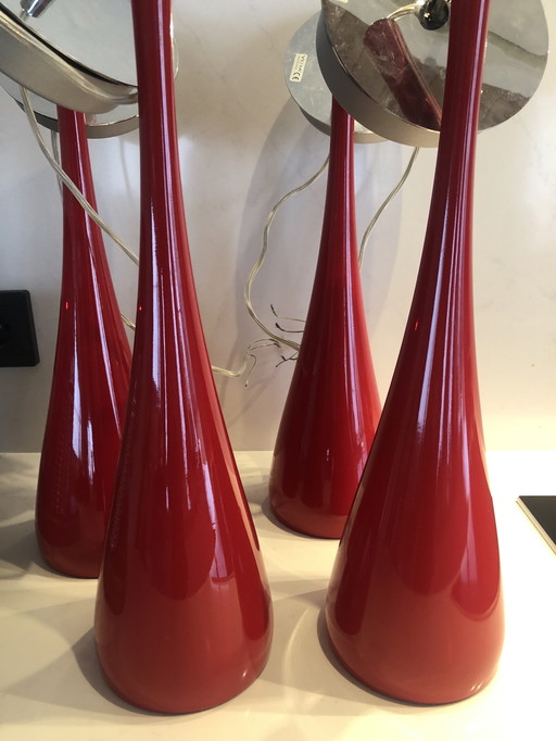 Lampade a sospensione Vibia modello Jazz 1335 4 pezzi rosso