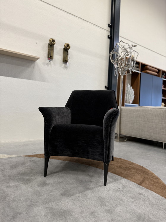 Image 1 of Leolux Mayon Sessel Velourstoff Schwarz