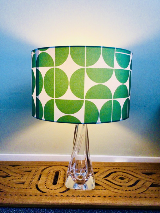 Vintage Val Saint Lambert crystal Table Lamp