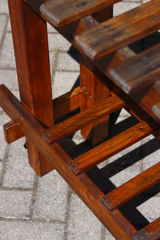 Image 1 of Mesa consola antigua de madera, década de 1890