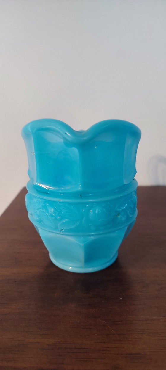 Image 1 of Vintage opaline glass pitcher/creamer