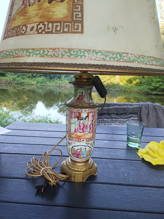 Image 1 of Canton Porcelain Lamp