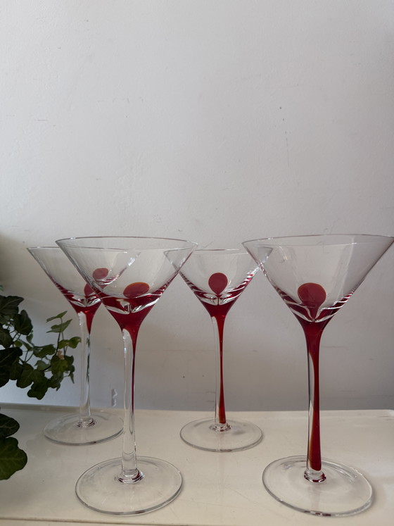 Image 1 of Swirline Red Cocktail glazen barware
