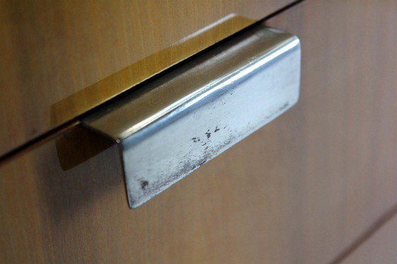 Image 1 of Kledingkast van essen- en walnoothout uit het midden van de 20e eeuw, afkomstig uit Jitona, jaren 60.