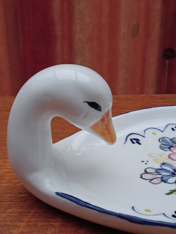 Image 1 of Piatto con testa d'oca e coltello abbinato