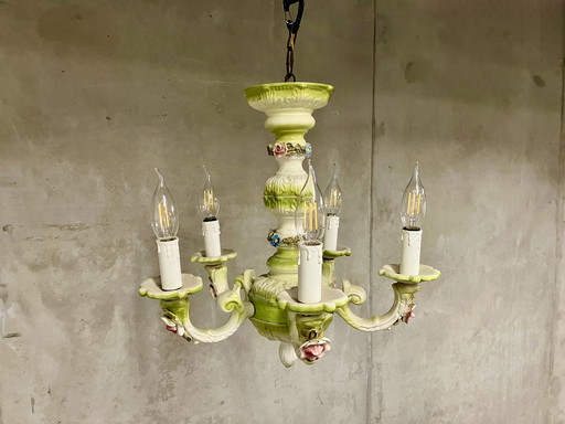 Porcelain Chandeliers / Chandeliers in Capodimonte Style