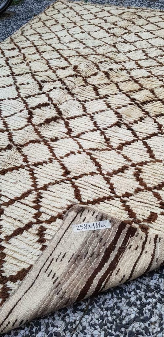 Image 1 of Handgeknoopt Berber tapijt wol 258x161cm